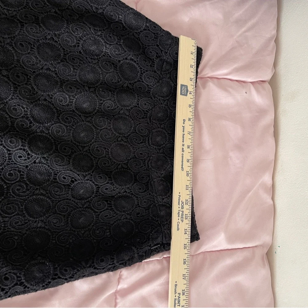 Leifsdottir Black Lace A-Line Skirt Anthropologie - Picture 5 of 6